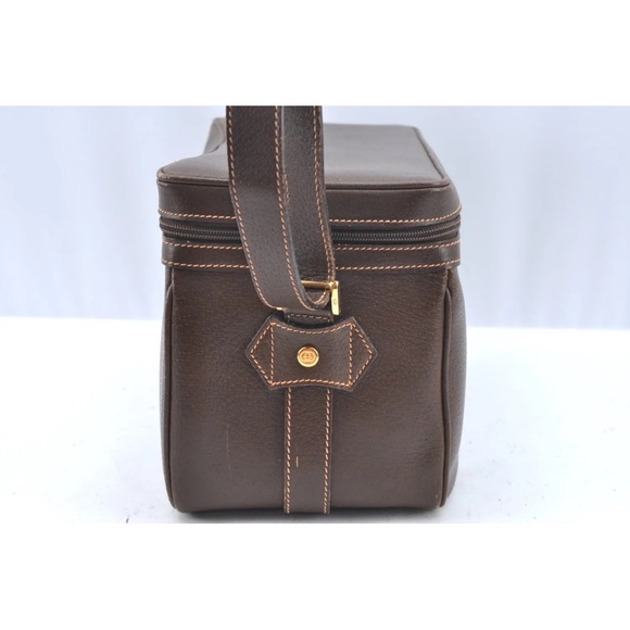 Auth RARE GUCCI Shoulder Cross Body Hand Bag GG Leather Brown GUC - Picture 5 of 16